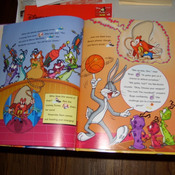 MICHAEL JORDAN BUGS BUNNY SPACE JAM BOOK - Picture 4 of 16